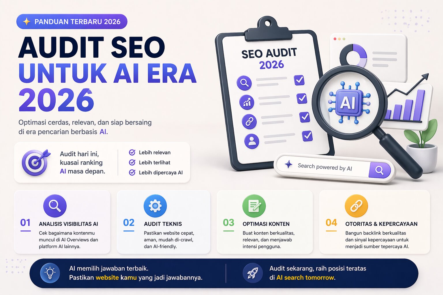 Audit SEO untuk Meningkatkan Ranking di Era AI: Pendekatan Strategis dan Adaptif 2026